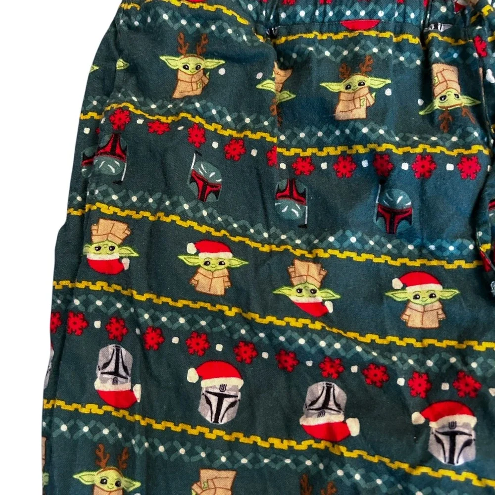 Hanna Andersson 2XL Women's Mandalorian Grogu Holiday Fair Isle Print Pajamas‎